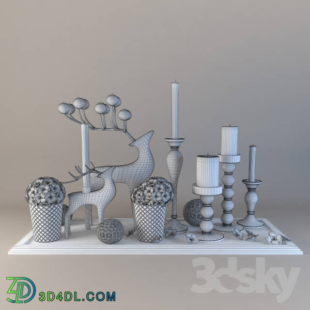 Decorative set - Decor with candles