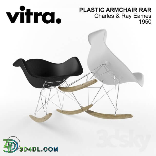 Arm chair - VITRA EAMES PLASTIC ARMCHAIR RAR
