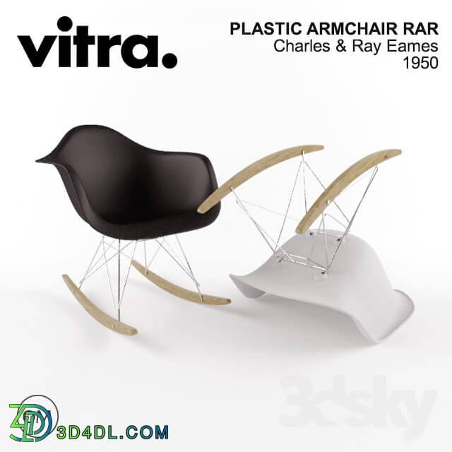 Arm chair - VITRA EAMES PLASTIC ARMCHAIR RAR