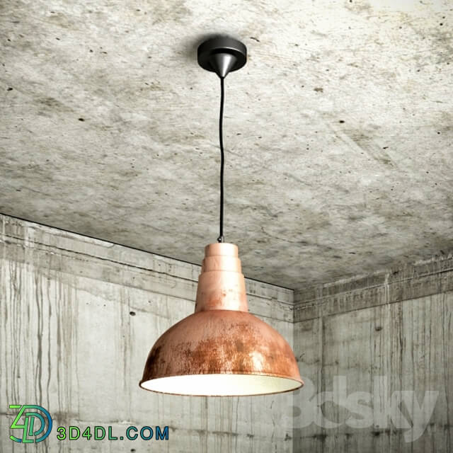 Ceiling light - Old copper lamp