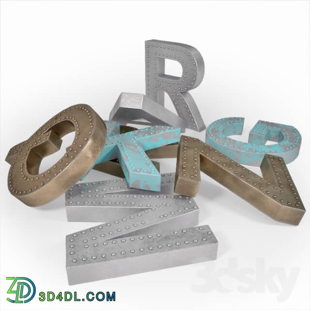 Other decorative objects - Decorative Letters Loft