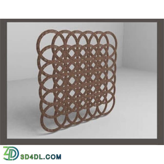 Decorative plaster - 3 carved lattice