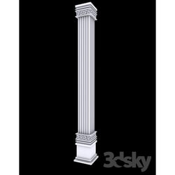 Decorative plaster - Column for facade IZOMAN 