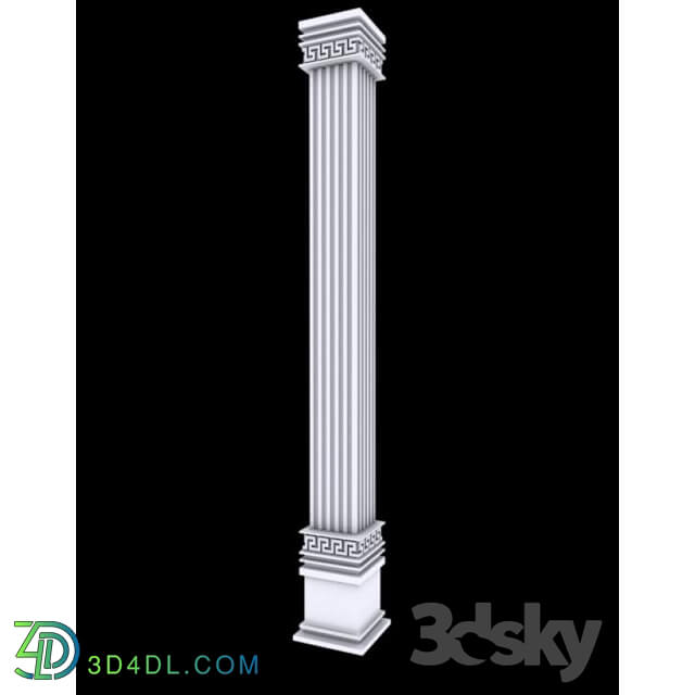 Decorative plaster - Column for facade IZOMAN