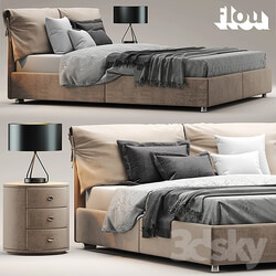 Bed - Bed flou Letto Nathalie 
