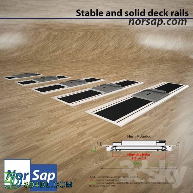 Miscellaneous - NorSap Flush Mounted Deck Rails