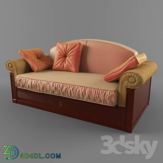 Sofa - sofa with maritime décor Caroti