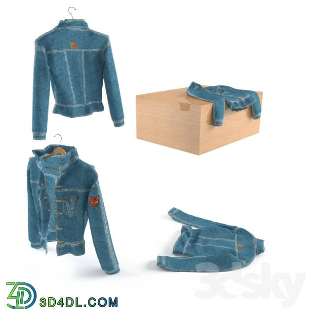 Clothes and shoes - jean jacket