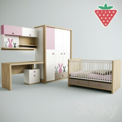 Full furniture set - Children Cilec NewJoy. VIP-series. - Series Pink Bunny _NEW 2014_ 