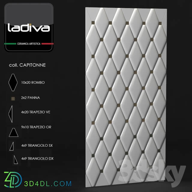 Bathroom accessories - Tile LaDiva_ Capitonne