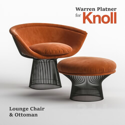 Arm chair - Warren Platner Lounge Chair _ Ottoman for Knoll 