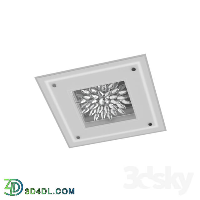 Ceiling light - 93575 LED wall and ceiling lighting fitting BENALUA_ 8x4_5W _LED__ 570x570_ white _ mirror _ xr