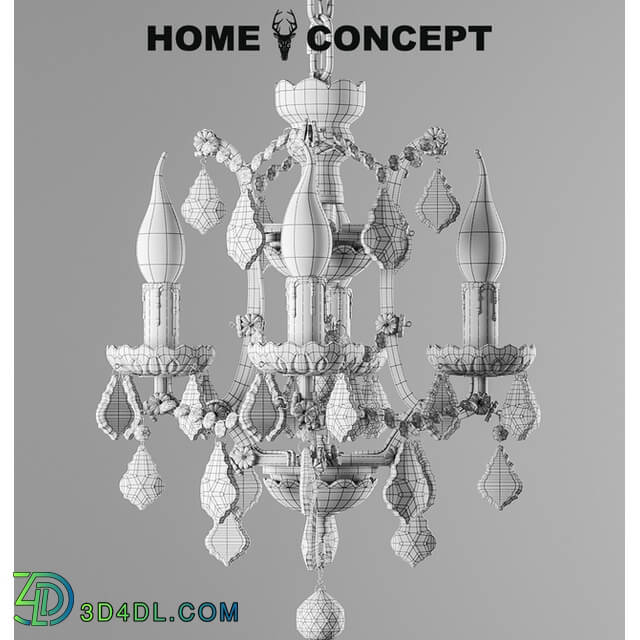 Ceiling light - OM Chandelier Crystal_ very small Crystal Chandelier Extra Small