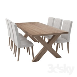 Table _ Chair - Pitsburg dining table with chairs 