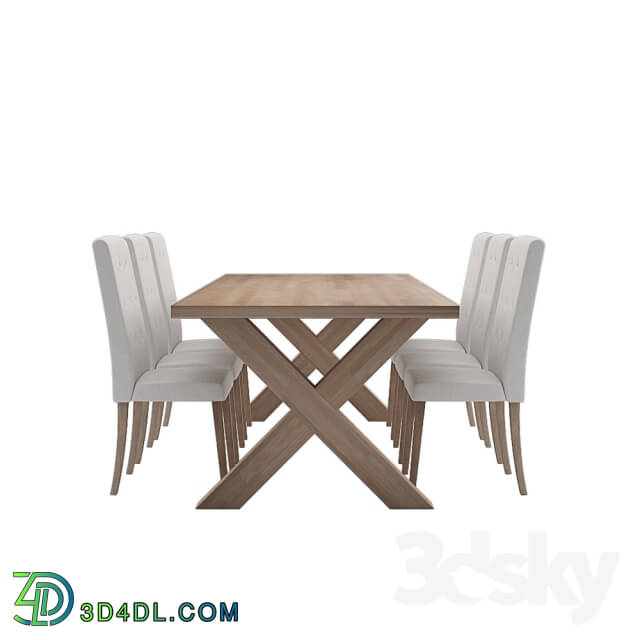 Table _ Chair - Pitsburg dining table with chairs