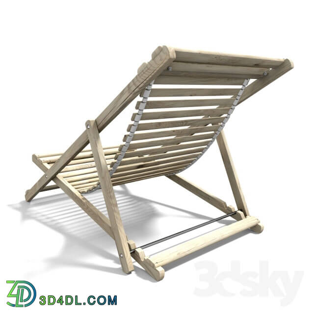 Arm chair - Deckchair wooden lath 1 Nord-HZ