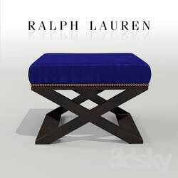 Other soft seating - CROSS-BRACED STOOL Ralph Lauren 