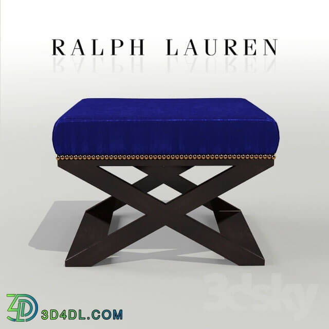 Other soft seating - CROSS-BRACED STOOL Ralph Lauren