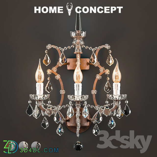 Wall light - OM Sconce Crystal_ Crystal Sconce.