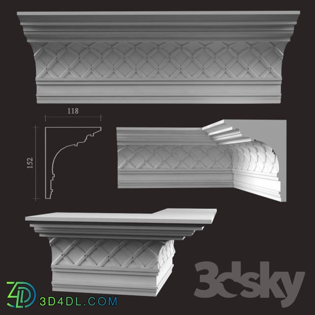 Decorative plaster - Cornice