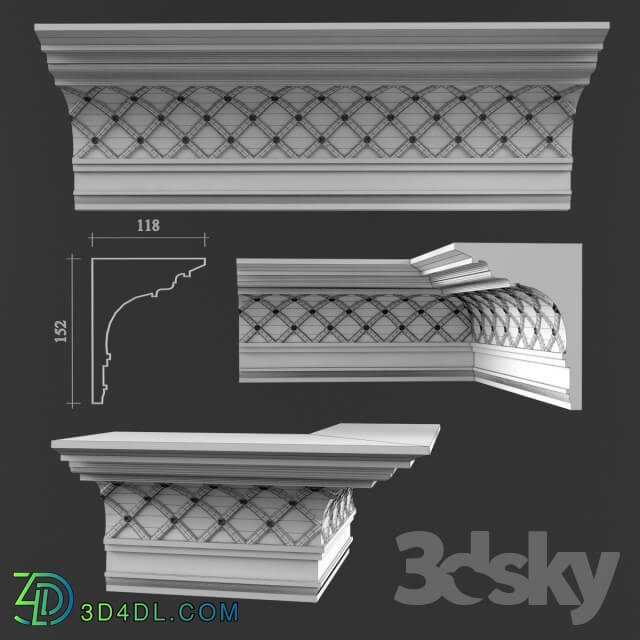 Decorative plaster - Cornice