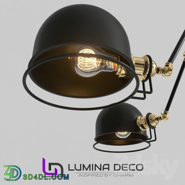 Ceiling light - _OM_ Suspended loft lamp Lumina Deco Valmonti W6