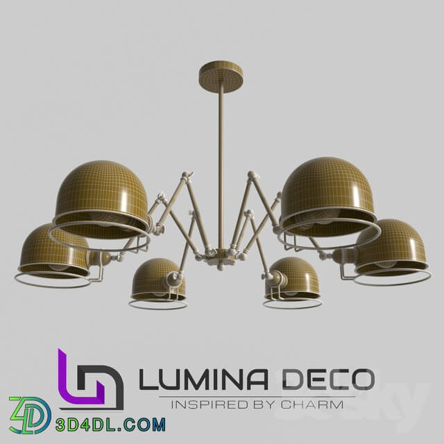 Ceiling light - _OM_ Suspended loft lamp Lumina Deco Valmonti W6