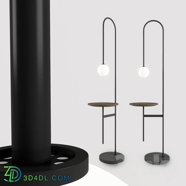 Floor lamp - Light With A Table Living Divani