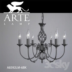 Ceiling light - Chandelier ARTE LAMP A8392LM-6BK 