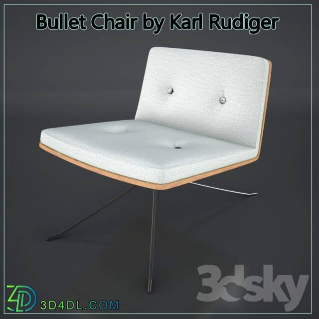 Arm chair - Bullet Chair by Karl Rudiger