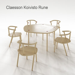 Table _ Chair - CKR Table set Five _Corona materials_ 