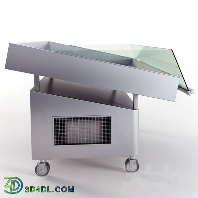 Shop - Cooling table for the sale of fish