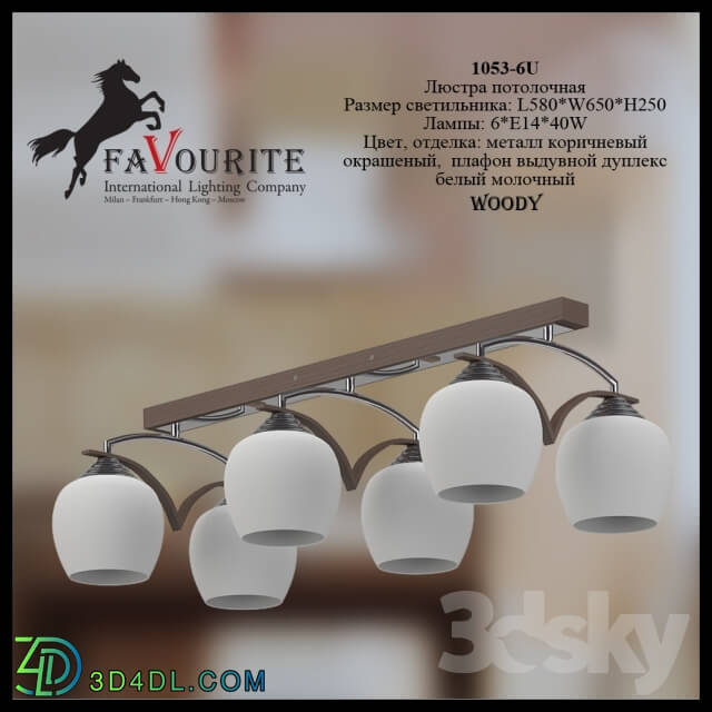 Ceiling light - Favourite 1053-6U