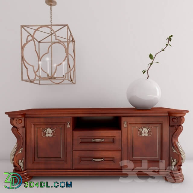 Sideboard _ Chest of drawer - Chest and chandelier