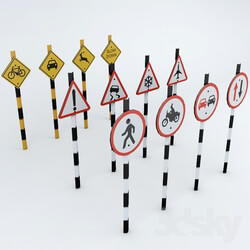 Other architectural elements - Road_signs_collection_01 
