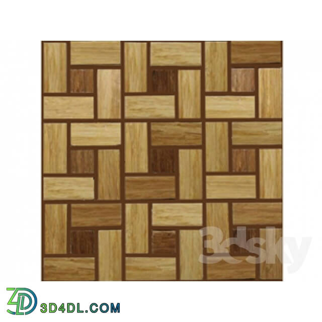 Wall covering - Mosaic of Natural bamboo