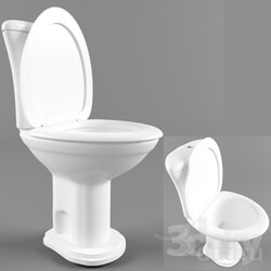 Toilet and Bidet - Open toilet 