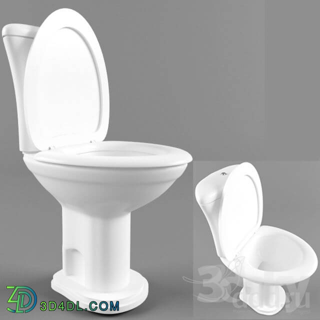 Toilet and Bidet - Open toilet