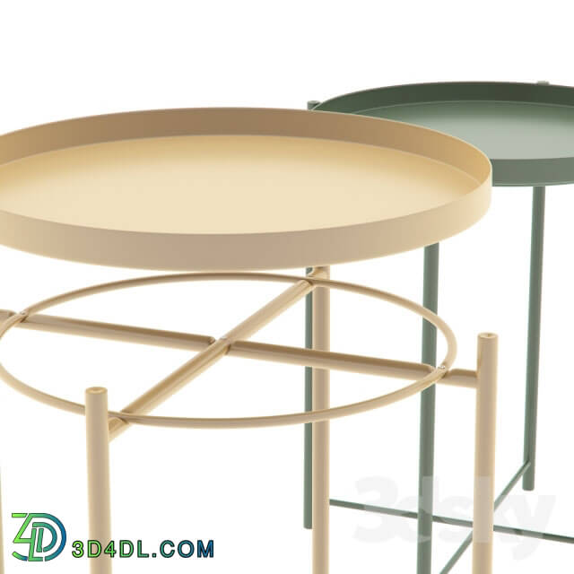 Table - Table Gladio _ Gladom Tray table Ikea_ green_ yellow