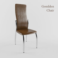 Chair - Leather chair Gomlden 