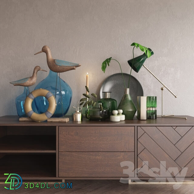 Decorative set - Decor set green _ blue