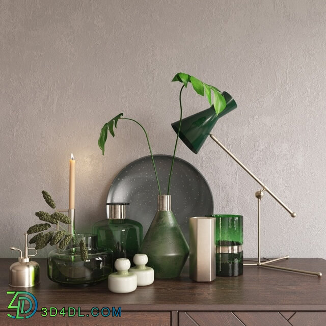 Decorative set - Decor set green _ blue