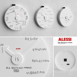 Other decorative objects - Alessi Blank Wall Clock - MGU02 