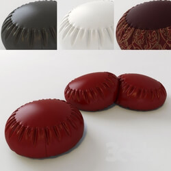 Other soft seating - Leather poufs 