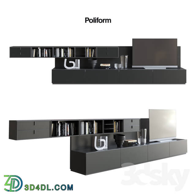 Sideboard _ Chest of drawer - POLIFORM VARENNA SISTEMI GIORNO QUID 5