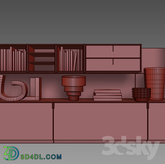 Sideboard _ Chest of drawer - POLIFORM VARENNA SISTEMI GIORNO QUID 5