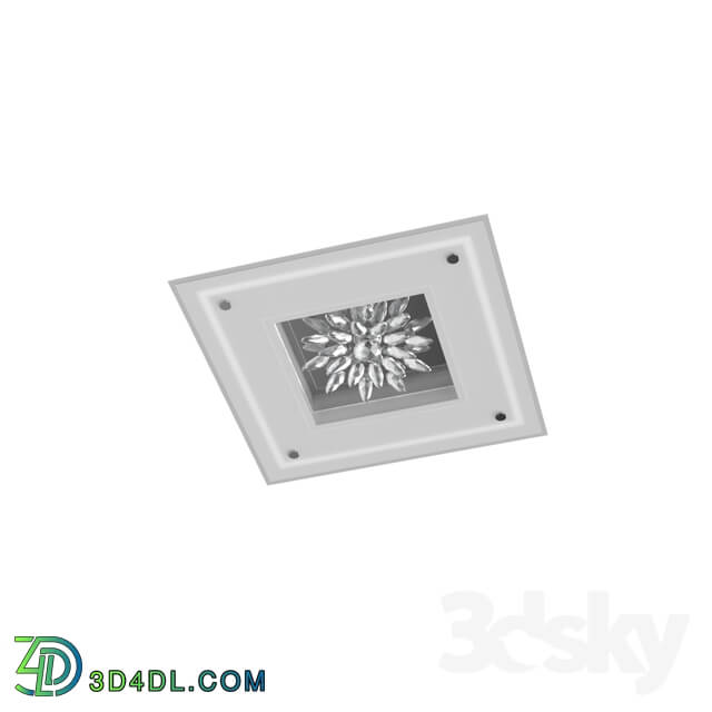 Ceiling light - 93574 Wall-ceiling lighting fixture BENALUA_ 4x6W _LED__ 470x470_ white _ mirror