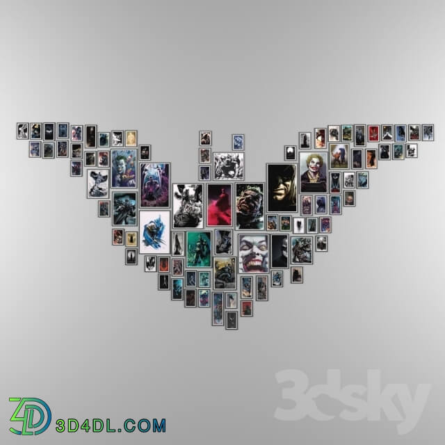 Frame - Posters - Batman _90 images_ _ 5 types of frames