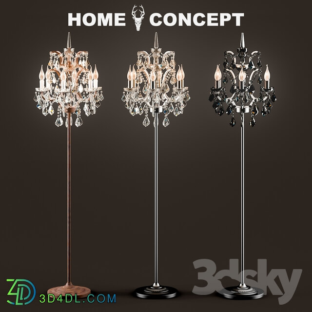 Floor lamp - OM Floor Lamp Crystal_ Crystal Floor Lamp