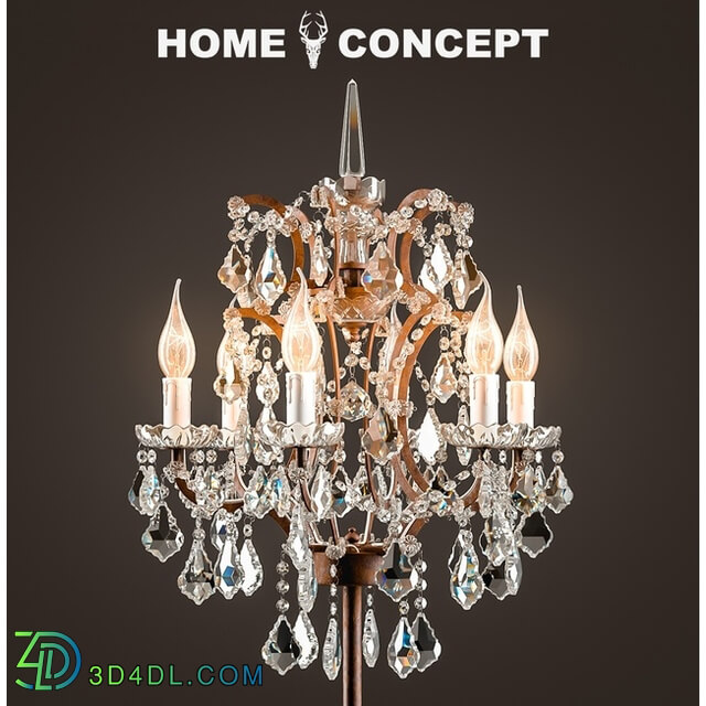 Floor lamp - OM Floor Lamp Crystal_ Crystal Floor Lamp